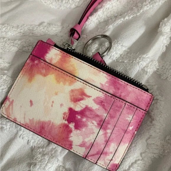 Marc Jacobs Pink Tie-Dye Key & Card Holder - Picture 2 of 6